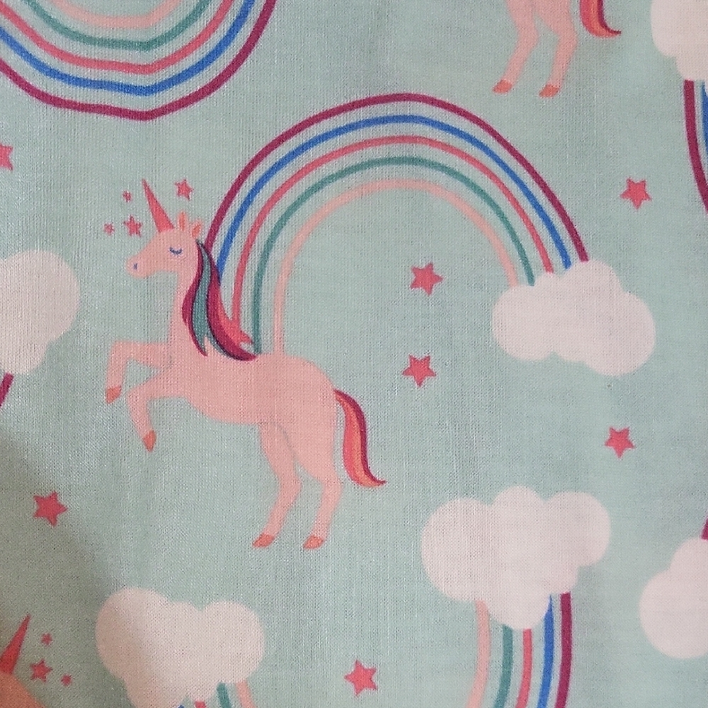 NWOT Carter's Blue Unicorn and Rainbow Nightgown - Picture 5 of 5